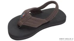 Rainbow Sandals The Grombow Kid's Soft Rubber Top Sole With 1" Strap And Pin Line 8 Rainbow Sandals The Grombow Kid's Soft Rubber Top Sole With 1" Strap And Pin Line -Outlet Angling Store 101ST000 BRBK W
