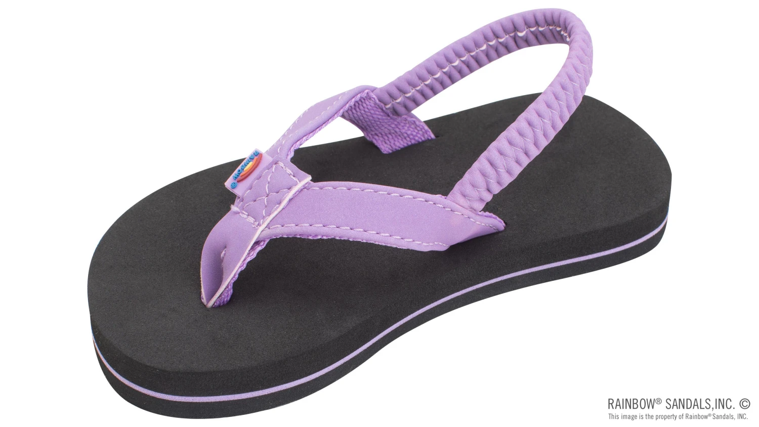 Rainbow Sandals The Grombow Kid's Soft Rubber Top Sole With 1/2" Narrow Strap And Pin Line 6 Rainbow Sandals The Grombow Kid's Soft Rubber Top Sole With 1/2" Narrow Strap And Pin Line - Image 4