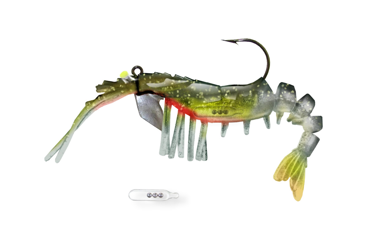Egret 3.5" Vudu Rattling Shrimp 4 Egret 3.5" Vudu Rattling Shrimp - Image 2