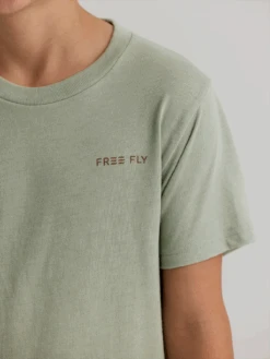 Free Fly Youth Vintage Camo Redfish Tee -Outlet Angling Store 240408 FreeFly Spring25 Shot052 0492