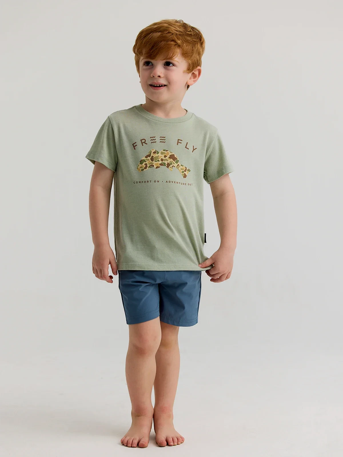 Free Fly Toddler Vintage Camo Redfish Tee 3 Free Fly Toddler Vintage Camo Redfish Tee