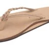 Rainbow Sandals Women's Flirty Braid- Single Layer Premier Leather 1/2" Narrow Strap With Braid 2 Rainbow Sandals Women's Flirty Braid- Single Layer Premier Leather 1/2" Narrow Strap With Braid -Outlet Angling Store 301ALTSB SRBR W