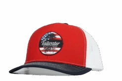 Tailwater Outfitters 6 Panel Flag Patch Trucker -Outlet Angling Store 6 Panel Flag Patch RedWhiteBlue