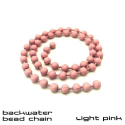 Backwater Bead Chain 12 Backwater Bead Chain -Outlet Angling Store Backwater Bead Chain Fly Tying Materials Light Pink