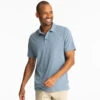 Free Fly Bamboo Flex Polo II -Outlet Angling Store FlexPoloII HeatherDeepwater Men 1