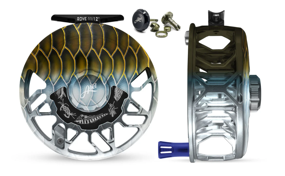 Abel Rove Ti 11/12+ Ported Reel Native Tarpon/ Native Tarpon/ Blue III 3 Abel Rove Ti 11/12+ Ported Reel Native Tarpon/ Native Tarpon/ Blue III
