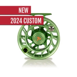 2024 Custom Martian Green Hatch Iconic Fly Reel 7 Plus