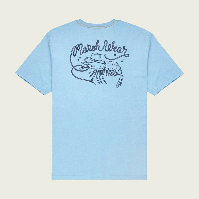 Marsh Wear Western Shrimp T Shirt- Bluesteel Heather 3 Marsh Wear Western Shrimp T Shirt- Bluesteel Heather