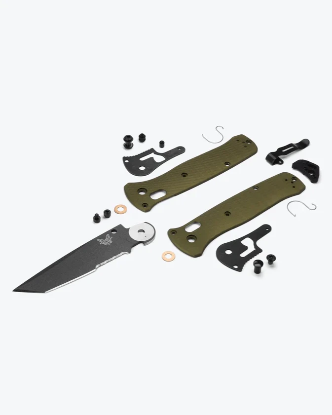 Benchmade Bailout | Woodland Green Aluminum 7 Benchmade Bailout | Woodland Green Aluminum - Image 5