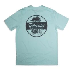 Tailwater Outfitters Circle Logo Tee 10 Tailwater Outfitters Circle Logo Tee -Outlet Angling Store Seafoam Back