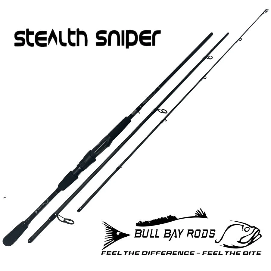 Bull Bay Stealth Sniper Travel Rod With Case 3 Piece 3 Bull Bay Stealth Sniper Travel Rod With Case 3 Piece