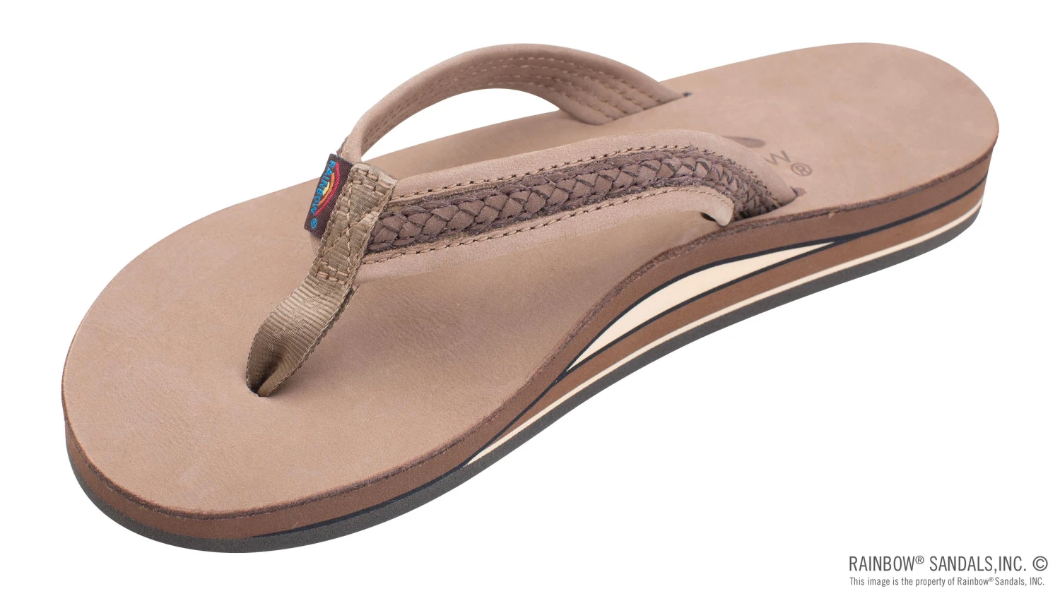 Rainbow Sandals The Willow Women's Double Layer Arch Support Premier Leather With Inset Double Braided 3/4” Medium Strap 4 Rainbow Sandals The Willow Women's Double Layer Arch Support Premier Leather With Inset Double Braided 3/4” Medium Strap - Image 2