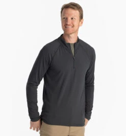 Free Fly Bamboo Flex Quarter Zip -Outlet Angling Store flex quarter zip black sand men 1