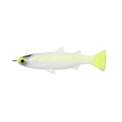 Savage Gear Pulse Tail Mullet 4" LB 10 Savage Gear Pulse Tail Mullet 4" LB -Outlet Angling Store pulse tail mullet loose body white chartreuse